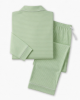Classic Stripe Luxe Pima Long Sleeved Pajama Light Green