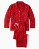 FollowMe Adult Medium Red Santa's Favorite Holiday 2 Piece Pajama Set