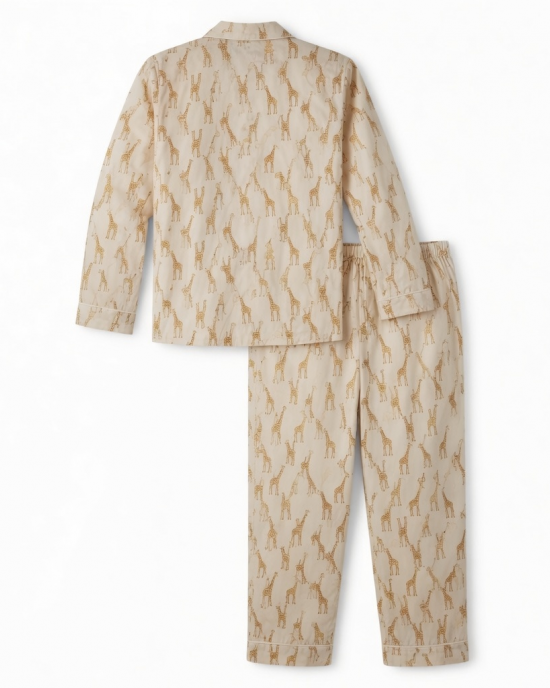 Giraffe Pattern Pajama Set Bridesmaid Women Nightwear