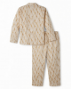 Giraffe Pattern Pajama Set Bridesmaid Women Nightwear