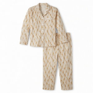 Giraffe Pattern Pajama Set Bridesmaid Women Nightwear