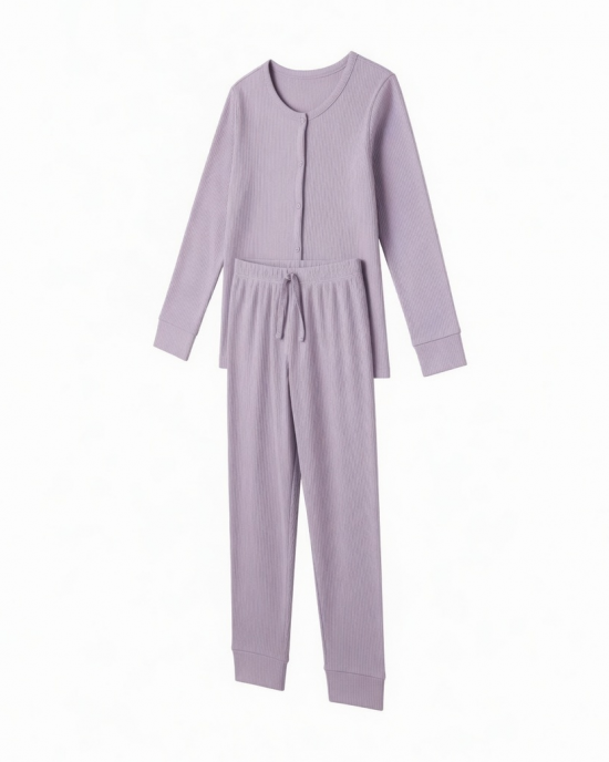 Sleep Junkie Women's Daisy Ribbed Pajama Set