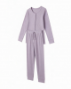 Sleep Junkie Women's Daisy Ribbed Pajama Set