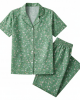 Green Cotton Floral PJ Set Womens Clothing Sleepwear Bridal Night Suit