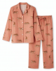 100%Cotton Tiger Print PJ Set Bridesmaid Pajama Set Women Nightwear Suit