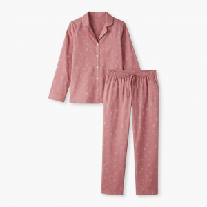 senoras Pajamas Clothing Night Clothing Lounge Dress Night Cotton Pink Rich Set 2 Piece