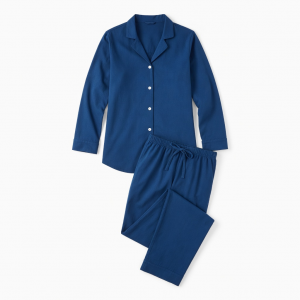senoras Pajamas Clothing Night Clothing Lounge Dress Night Cotton Rich Blue Set 2 Piece