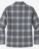 Pajama Mania Womens Large Gray Plaid Long Sleeve Button Front PJ Top New