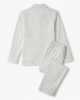 Women's Notched Collar Polka Dot Pajama Set