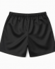 Black Silk Blend Shorts Elastic Waist / Pajama Bottoms