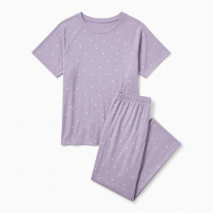 Sleep Set Womens 2X 'Petite Hearts' Super Soft Lounge Tee & Pants Pajamas