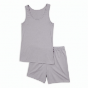 Trendy Women Pajama Set with Sleeveless Undershirt for Daily Activities