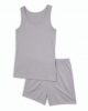 Trendy Women Pajama Set with Sleeveless Undershirt for Daily Activities