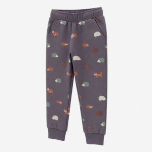 Set Pajamas Pants Hedgehog Fox Print JOGGER 2X 4 6 18