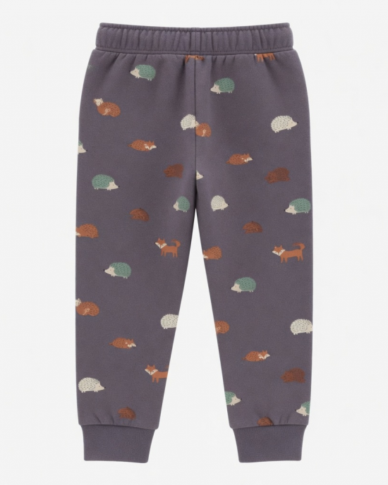 Set Pajamas Pants Hedgehog Fox Print JOGGER 2X 4 6 18