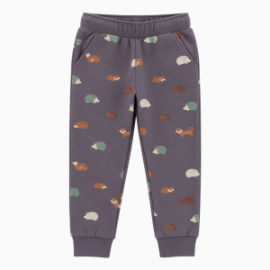 Set Pajamas Pants Hedgehog Fox Print JOGGER 2X 4 6 18