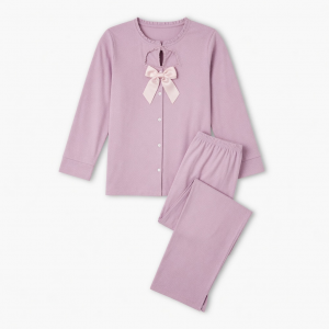 Set Pajamas Casual Women with Design Bow Cutout for uso domestico