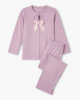 Set Pajamas Casual Women with Design Bow Cutout for uso domestico