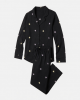 Pants Pajama Women 2 Piece for Sleep Stars / Black