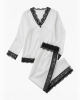Pajamas Women White o Black Lace sexy & Comfortable 2 Piece Clothing Sleep