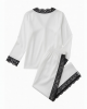 Pajamas Women White o Black Lace sexy & Comfortable 2 Piece Clothing Sleep