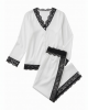 Pajamas Women White o Black Lace sexy & Comfortable 2 Piece Clothing Sleep