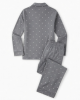 Gray White Stars Ladies 2pc Pajamas