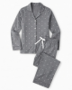 Gray White Stars Ladies 2pc Pajamas