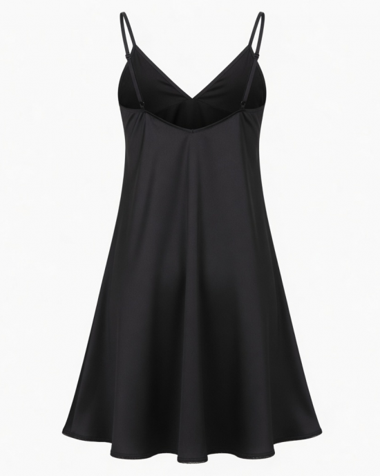 Delicates Lingerie Slip Womens Large Black Pajama Nightgown Pajamas