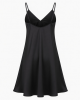 Delicates Lingerie Slip Womens Large Black Pajama Nightgown Pajamas