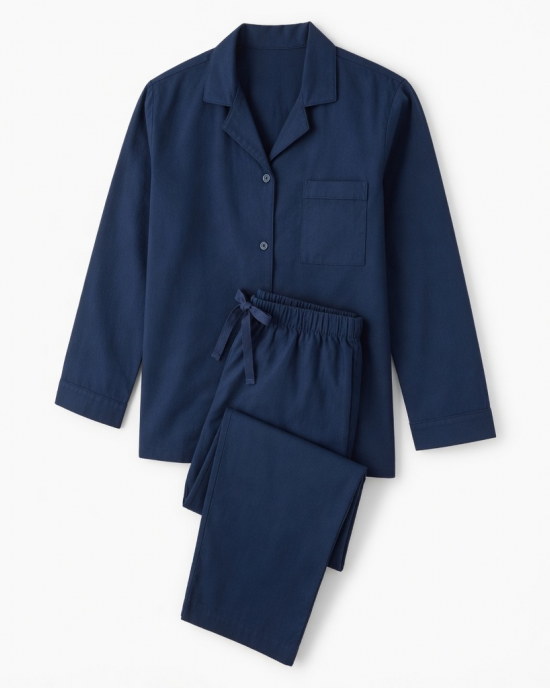 Navy Large Pajamas 100% Cotton