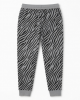 Pants Pajamas Women Gray with Pattern Zebra Lounge jogger