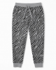 Pants Pajamas Women Gray with Pattern Zebra Lounge jogger