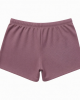 Womens Mauve Waffle Knit Pajama Shorts Drawstring Sleep Bottoms