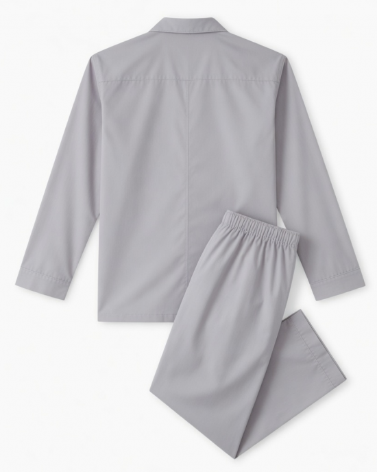 Small Solid Plain 100%Cotton Unisex Pajama Set