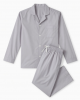 Small Solid Plain 100%Cotton Unisex Pajama Set