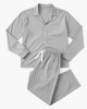 Small Solid Plain 100%Cotton Unisex Pajama Set