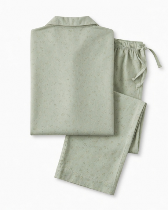 Set Pajamas unisex Hand Print 100 % Cotton