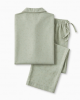 Set Pajamas unisex Hand Print 100 % Cotton