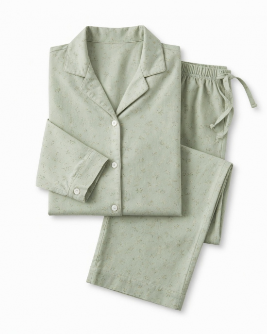 Set Pajamas unisex Hand Print 100 % Cotton