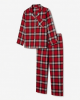 Set Pajamas a Check Buffalo Top & Pants Red X Small