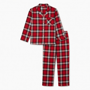 Set Pajamas a Check Buffalo Top & Pants Red X Small