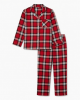 Set Pajamas a Check Buffalo Top & Pants Red X Small