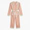 Elegant Pajamas with Bow Back Women with Design Splice Lace for All Seasons