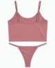 Women Thong Pajama Brand New Moderate Elasticity Sleeveless Solid Color
