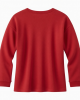 Pajama Top Womens Red Solid Pullover Soft Minimalist