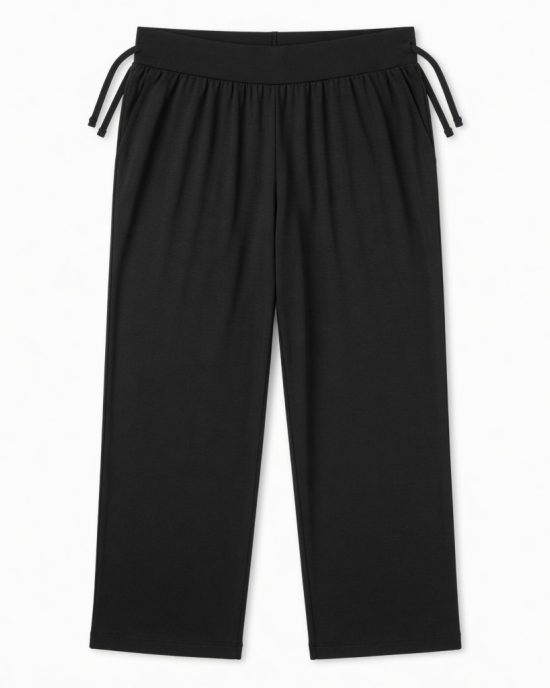 Cozy Earth Pants Womens Medium Black Bamboo Stretch Elastic Waist Lounge Pajama