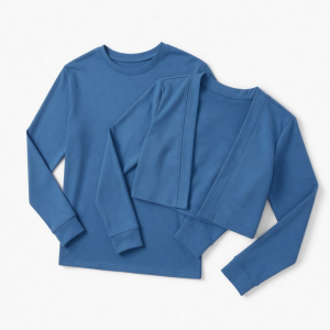 Women 2 Piece Long Sleeve A Blue