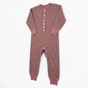 Vintage Country Floral Thermal Union Suit Pajamas