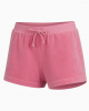 Velour Sleep Shorts Pink Monogram Embossed Lounge Pajamas